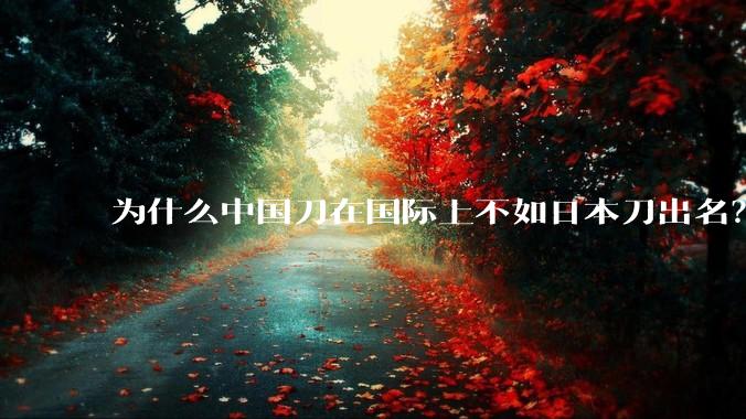 为什么中国刀在国际上不如日本刀出名？