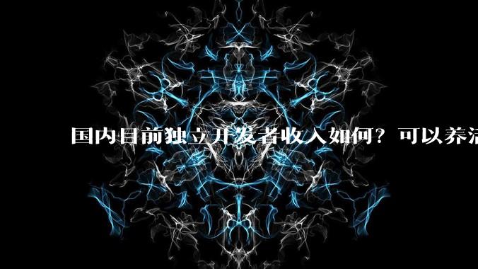 国内目前独立开发者收入如何？可以养活自己以及家人吗？