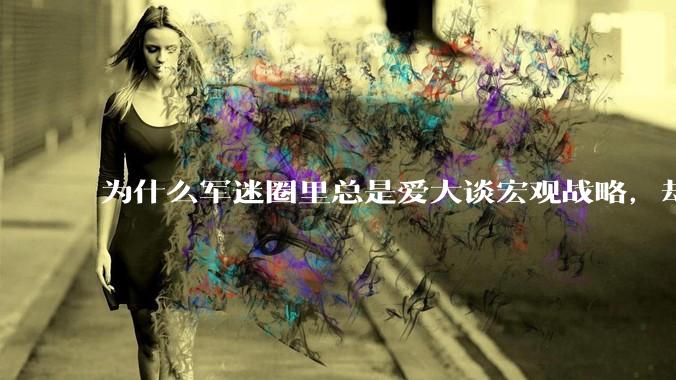 为什么军迷圈里总是爱大谈宏观战略，却很少谈战役战术？
