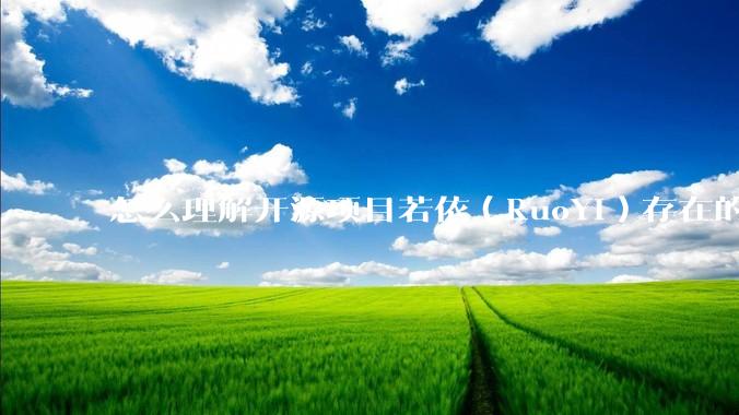 怎么理解开源项目若依（RuoYi）存在的意义？